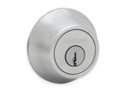 Deadbolt, Satin Chrome, Double Cylinder Type: Light Duty