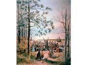 Posterazzi SAL3803302145 First Settlers From England Giving Thanks for Safe Arrival at Jamestown Virginia American History Print - 18 x 24 in