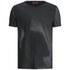 Men's loose fit T-shirt from HUGO. Crafted from pure cotton, the 'Declipse' comprises a round neckline, contrasting short sleeves and tonal stitching throughout. Accentuated with a dark silhouette across the front in a spray effect and finished with a branded metal tag at the reverse neckline. E.N.  100% Cotton