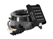 Seismic Audio - SAJT-12x4x100 - 12 Channel XLR Snake Cable 100 Feet with 4 Channel TRS returns Weight: 31.7