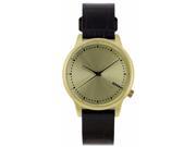 Komono Estelle Monte Carlo Black / Gold Quartz Ana Movement: Quartz Dial Color: Gold Display: Analog Band Material: Leather Gender: Women's Case Diameter: 36 Case Material: Stainless Steel Crystal: Mineral