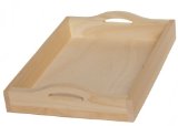 Walnut Hollow Unfinished Raw Wood Serving Tray to Create a Unique Home Décor Project, 15-inch x 11-inch