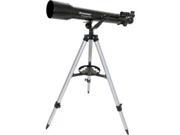CELESTRON PowerSeeker 70 AZ (21036) Telescope Type: Telescopes Specifications: Optical Design: Refractor    Aperture (mm): 70 mm (2.76 in)    Focal Length (mm): 700 mm (28 in)    Focal Ratio: 10    Eyepiece 1 (mm): 20 mm (0.79 in)    Magnification 1: 35 x    Eyepiece 2 (mm): 4 mm (0.16 in)    Magnification 2: 175 x    Barlow Lens: 3 x    Finderscope: 5x24    Star Diagonal: 1.25" Erect Image Diagonal    Mount: Altazimuth    Accessory Tray: No-Tool Tray with Eyepiece holder    Tripod: Aluminum    Weight (lbs): 8 lbs