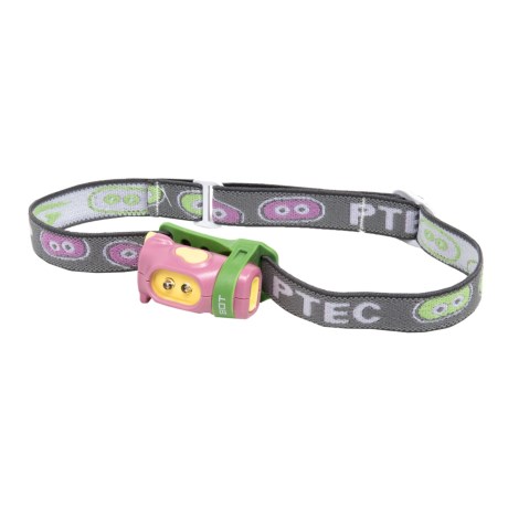 CLOSEOUTS . Princeton Tec?s Bot headlamp lights up the night for young adventurers, campers and players. The two-LED lamp features three light modes and a comfortable, adjustable head strap. Available Colors: PINK, BLUE, GREEN/BLUE, PURPLE/PINK, PINK/BOX, BLUE/BOX, GREEN/BOX.