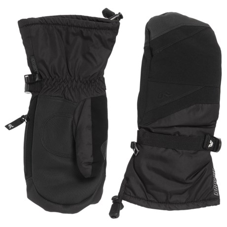 CLOSEOUTS . Stomp that landing with warm, comfy and dry hands in Gordiniand#39;s Stomp III mittens. AquaBlocand#174; and Megaloftand#174; technologies keep hands toasty, and the zip heater-pack pocket allows you to add more heat on the coldest days. Available Colors: BLACK, BLACK/FIRE ENGINE RED. Sizes: S, M, L, XL.