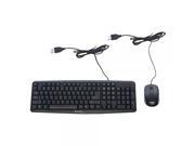 Verbatim Slimline Keyboard and Mouse - Wired with USB Accessibility - Mac & PC Compatible - Black