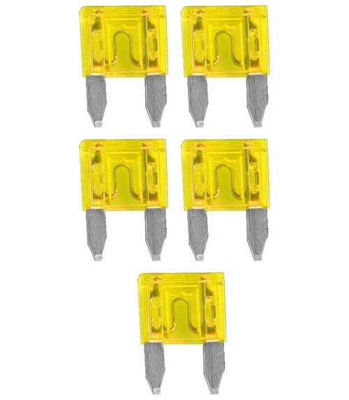 AST FUSE 20AMP 5 PACK MINI BLADE; BLISTER PACK AUDIOPIPE AST20A