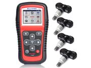 Autel MaxiTPMS TS501 TPMS Diagnostic & Service Tool  with free 4pcs MX-Sensor 315MHz universal TPMS Sensors Features: The MaxiTPMS TS501 TPMS diagnostic & service tool is specially designed to activate any known OEM/ Univeral TPMS sensors, reprogram the vehicleâ€™s ECU, and turn off the warning lights