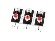 Unique Bargains AV Concentric 6 Female Jack Plug RCA Socket Right Angle Connector Type: Toys - Outdoor Toys