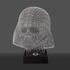 The Star Wars? Darth Vader light will light up your ?Dark Side?. The acrylic light has been laser etched and gives a 3D illusion of Darth Vader when switched on. The light is USB and battery powered and sits on a LED base and comes complete with a micro USB cable.  The film epic ?Star Wars? was one of the first film franchises in history, and despite being almost 40 years old, there is no sign of its popularity waning. The latest movie, The Force Awakens, presented new characters, droids and gadgets and with them comes an array of wonderfully creative products for fans old and new, and the Star Wars? Darth Vader light is no exception.  Features:    Star Wars? Darth Vader light  Laser-etched acrylic light  Gives 3D illusion of Darth Vader when switched on  USB and battery powered  LED base  Micro USB cable included  Dimensions: 21.5cm x 17.5cm