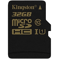 Kingston 32GB microSDHC Flash Card With Adapter Model SDCA10/32GB Speed Class Rating: UHS-I / Class 10 Read Speed: up to 90MB/s Write Speed: up to 45MB/s Electrical Outlet Plug Type: Plug Type â€œAâ€� (USA, Canada, Mexico, Japan)