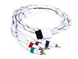 Monoprice 6-Feet Audio Video ED Component Cable for Wii and Wii U - White (105689)