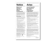 ComplyRight E3210 Agricultural Workers Poster Type: Legal Forms Color: Red