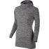 The Nike Pro Hyperwarm 'Limitless' hoodie offers outstanding thermal performance to keep your body cosy when bracing the cold. Constructed from a soft-to-touch brushed polyester featuring Nike's innovative Dri-FIT technology, the hoodie features a seamless construction for zero distractions and a snorkle neck for added warmth.  Thumb holes at the sleeve opening helps to keep the cold air out, while an underarm gusset provides the full range of mobility required for optimum performance. Finished with a heat transfer signature Nike Swoosh to the left arm, this hoodie is ideal for keeping the cold off and allowing you to dedicate yourself fully to your performance. - L.R.  Features:    Nike Pro Hyperwarm 'Limitless' grey hoodie   Made from soft-to-touch brushed polyester  Dri-FIT  Seamless construction for minimal distractions  Snorkle neck and thumb holes at the sleeve opening lock the warmth in  Underarm gusset for maximum mobility  Heat transfer Nike Swoosh to the left arm    52% Nylon, 18% Polyester, 6% Spandex