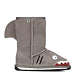 EMU Australia Little Creatures-Shark Snow Boot (Toddler/Little Kid/Big Kid),Putty,13 M US Little Kid