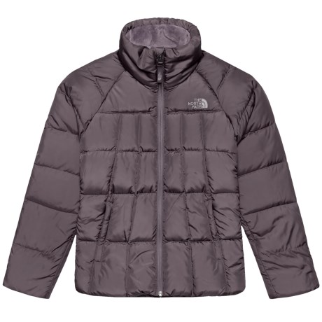 CLOSEOUTS . The North Face Aconcagua down jacket equips you for cold temperatures at base camp or on winter nights in the city with 550 fill power goose down insulation and a quilt-stitched taffeta body. Available Colors: WOOD VIOLET, RABBIT GREY, TNF BLACK. Sizes: 2XS, XS, S, M, L, XL.