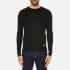 Men's logo jumper from Versace. Cut from a soft cotton blend, the jumper features a simple crew neck, long sleeves and contrast Medusa logo to the rear left shoulder.  55% Cotton, 37% Viscose, 4% Polyester, 4% Nylon.