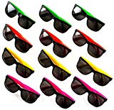 Neliblu Neon Bulk Kids Sunglasses Party Favors - 24 Pack - Bulk Pool Party Favors, Goody Bag Fillers, Beach Party Favors, Bulk Party Pack of 2 Dozen
