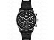 Lacoste 2000801 Watch Style: Fashion Color: Black Resizable: Yes Adjustable: Yes Shape: Round Dial Color: Black Display: Analog Date: No Date