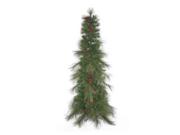 Vickerman 373088 - 9' x 42" Big Cascade Pine Slim with Pine Cones Christmas Tree (G154180) Type: Christmas Trees Color: As Shown