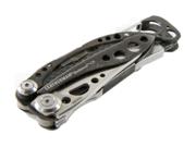 Leatherman 830850 Skeletool Series Multi-Tool (Skeletool CX) Size/Dimensions: 4" / 10 cm (closed)    2.6" / 6.60 cm (blade length) Material: DLC-coated Stainless Steel Handles with Carbon-fiber Handle Insert Item Count: 1