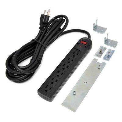 Ergotron - Power strip - AC 125 V - output connectors: 6 - North America - black - for TeachWell LCD Mobile Digital Platform  Mobile Digital Platform
