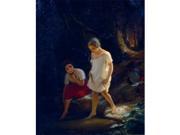 Posterazzi SAL900137308 Paddling by Johann Georg Meyer Von Bremen Oil on Canvas 1813-1880 Poster Print - 18 x 24 in