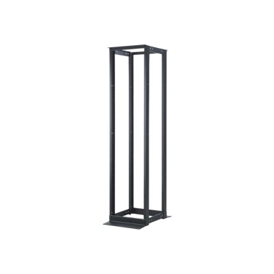 C2G 45U 4-Post Adjustable Open Frame Rack - 15-20in Depth (TAA Compliant) - Rack - black - 45U - 19&quot;
