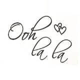 TOOGOO(R) OOH LA LA Paris France Hearts Love Quote Vinyl Wall Decal Decor Art Sticker G250
