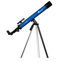 "The iOptron iExplore 50AZ Telescope is a serious astronomical telescope at an affordable price. With a 50mm diameter fully coated glass lens, a long 600 mm focal length and an alt-az mount this telescope produces clear, sharp images of the Moon, planets and bright stars. Additionally, this telescope is well suited for observing land objects such as birds, animals and landmarks. Included in the package is a short, user-friendly instruction manual to help you assemble and set up the telescope in