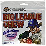 Big League Chew, Outta' Here Original Bubble Gum, 2.12-Ounce Pouches (Pack of 12)