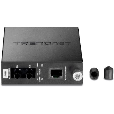 The TFC-110MST Fiber Converter works with the TFC-1600 chassis system or as a standalone unit