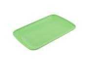 Unique Bargains Rectangle Shape Dinner Dessert Appetizer Vermicelli Plate Dish Green Type: Utensil Sets