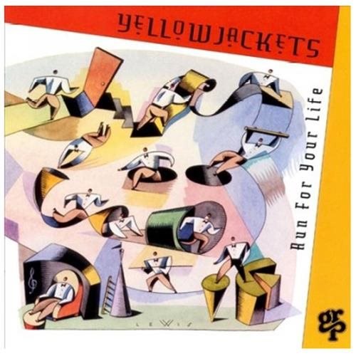 Yellowjackets: Bob Mintzer (tenor & soprano saxophones, bass clarinet, EWI); Russell Ferrante (keyboards); Jimmy Haslip (bass); William Kennedy (drums). Additional personnel: Robbin Ford (guitar); Steve Croes (Synclavier); Judd Miller (synthesizer programming). Recorded at O'Henry Sound Studios, Burbank, and The Complex, Los Angeles, California. RUN FOR YOUR LIFE was nominated for Best Contemporary Jazz Performance in the 37th Annual Grammy Awards. Personnel: Robben Ford (guitar); Bob Mintzer