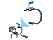 NeewerÂ® 15mm C-Shape Support Mount Bracket Top Rubber Handle Grip for DSLR Camera /DV Support System Shoulder Rig,Can Mount LED light Microphone,for Photography,Videography,Movie Film Making Type: DSLR Stabilizers