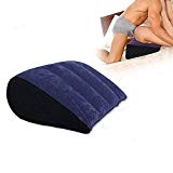 Ladovin Inflatable Triangle Support Pillow Portable Magic Cushion Ramp Body Pillow for Couples, Positioning for Deeper Position Support Pillow, PVC Flocking Travel Pillow