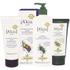 Treat yourself to A'kin's Hair and Body Lavender Trio. Combining a body moisturiser with a body wash and leave-in conditioner, the products work in synergy to promote healthy, radiant skin, and hydrated, strengthened hair.  The Set Contains:  Lavender & Geranium Body Moisturiser (200ml): A daily moisturiser that works to hydrate and nourish all skin types. Promoting soft, glowing skin, the formula utilises botanical actives to soften, soothe and deeply moisturise dry skin. Echium Oil (a rich source of Omegas 3, 6 and 9) combines with moisturising Shea Butter and Australian cold pressed Avocado, Jojoba and Lavender oils to intensely comfort and nourish. Its natural formula leaves skin with a silky soft feeling.  Lavender Body Wash (500ml): A recharging body cleanser free from soap and parabens. Its Organic Lavender Oil-infused formula utilises non-drying cleansers to lift away impurities without causing irritation. Skin feels soft, clean and comfortable. Free from soap, parabens and sulphates.  Lavender & Anthyliss Leave-In Conditioner (150ml): An award-winning leave-in conditioner combining nourishing Plant Oils with Amino Acids and Antioxidants to help boost hair's moisture and strength. Its pure active botanics work in synergy to soften hair whilst protecting from heat styling and environmental factors.