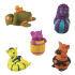 Make bath time less traumatic for your little ones with these colourful Squirts Bath Toys. Simply fill them with water and squirt them out to make bathtime more entertaining.  Ideal for use both in and out of water, the five fun characters will mean water fights are no doubt about to become a regualar occurence at bathtime! When not being used, the squirty toys can be neatly stored in the plastic bucket. - J.S.  Features:    100% recyclable wrapping  Squeezable friendly characters  Plastic bucket for storage  Five characters  Great fun in and out of water  Squirts splashes of water