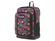 Jansport Trans Colorful Peace Signs MegaHertz Backpack Sport School Travel Pack Type: Backpacks Color: Black Material: Fabric