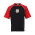 Short Sleeve Cotton Traders Lions T-Shirt will have you looking the part and displaying your passion for the game.    Short sleeve cotton t-shirt  Contrasting sleeves and neck trim  White piping detail around front of T-Shirt  Lions badge printed to centre chest  Cotton Traders branding on right sleeve  Material: 100% Cotton  40 degree machine wash, wash inside out with like colours, warm iron on reverse