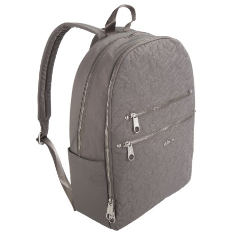 CLOSEOUTS . Looking for a chic backpack that can crush the commute and travel like a rockstar without missing a beat? The Kipling Tina Quilted backpack is all that and more with its sturdy construction, padded laptop sleeve and on-trend style. Available Colors: BLACK, CHARCLGREY.