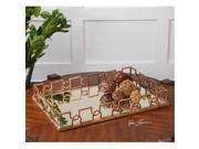 Uttermost 19912 Nicoline Mirrored Tray Type: Baskets Size Width: 1 Size Height: 1 Color/Finish: Brown Color Mapping: Multi-Color Style: Contemporary Brand: Uttermost
