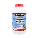 Kirkland Signature Extra Strength Glucosamine HCI 1500mg With MSM 1500 mg 375 Tablets
