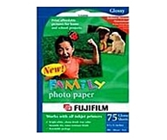 Fujifilm Family 44040180 Photo Paper   4" x 6"   20 Sheet   Bright White