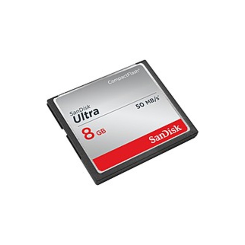 With its fast data rates and reliable performance, the SanDisk Ultra CompactFlash Memory Card helps you get the most out of your camera, camcorders and other devices that support CompactFlash memory cards