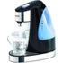 The Breville VKY142 hot water dispenser gives you a cup of boiling water in a matter of seconds and at a push of a button, eliminating wasted time waiting around for your kettle to boil whenever you want a brew or cup of coffee.  A large 1.5-litre capacity means the water heater can produce five cups of boiling water without a need to refill?perfect for catering for the whole family! The dispenser is also easy to refill with the main unit coming away and allowing you to fill up at a tap with minimal effort.  A removable drip tray means no more water spillage over your kitchen sides, while the VKJ142 Breville dispenser?s innovative blue illumination function lights up on boil. The water heat?s sleek gloss black and silver design is complete with signature Breville branding for a timeless, modern look. ? L.R.  Features:    Breville VKJ142 1.5L Water Heater  Large 1.5L capacity produces five 250ml cups without needing to refill  Easy to refill with a removable main unit  Removable drip tray (dishwasher safe)  Blue illumination function at boil  Sleek black and silver design  3kW fast-boil  Non-slip feet  360° rotation base   Size:    Dimensions: H: 28.5 x W: 27.5 x D: 16.5cm  Capacity: 1.5L  Cord Length: 0.8m  Weight: 1.65kg