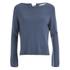 Women's knitted pullover from ONLY. With a soft knit construction and regular fit, the 'Kari' jumper showcases a boat neckline and long sleeves. Accentuated with metal eyelets and a lace-up closure at the reverse. Complete with a branded tag.  90% Polyester, 10% Nylon