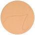 Sheer, semi-matte and weightless, the jane iredale Pressed Foundation  SPF20 in Caramel provides untraceable coverage, leaving your complexion  flawless. The light diffusing properties leave skin looking healthy and  younger.  Directions of use:    Swirl a Handi Brush around the cake.   Use the side of the compact to tap off any excess powder.  Begin application where you want the most coverage, using downward strokes.   Then layer the minerals over the rest of your face and neck.