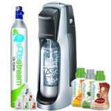 Soda Stream Jet Blk Silver 1012111017 Soda Maker Starter Kit