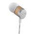 Made with earth-friendly materials, Uplift is comfortable, slick, and composed of recyclable aluminium and FSC certified sapele or beech wood. The logo is machined out of the aluminium chassis and then bead blasted or tumbled for an aged effect and added durability.  The in-ear design provides deep bass, with a frequency response of 18Hz - 20kHz for authentic sound and a 8-millimeter driver, 16 ohms impedance and a Dynamic micro speaker with neodymium magnet for sound reinforcement.  The right-angled, 3.5-millimeter gold-plated connector designed to fit with a variety of device cases and create a high-quality connection for sound. Recyclable aluminium ring that&rsquo;s high quality, adds to durability and keeps materials out of the waste stream. The 52  fabric cord helps reduce tangles and is specially engineered to cut down on static so you get that clear sound.  The House of Marley packaging is made from pulp, recycled plastics and recycled paper, and less of them, to cut down on what goes in the waste stream. We urge you to please recycle these packages.  Key Features:    House of Marley Uplift Earphones  In-Ear Design  Right-angled, 3.5-millimeter gold-plated connector  Recyclable aluminium ring   Designed and built with FSC certified sapele and beech wood and recyclable aluminium  Three sizes of ear tips make up these noise-isolating earbuds, while powerful 8mm moving coil drivers provide clean, crisp sound with powerful bass  52  fabric cord helps reduce tangles and is specially engineered to cut down on static so you get that clear sound  Packaging is made from pulp, recycled plastics and recycled paper, and less of them, to cut down on what goes in the waste stream